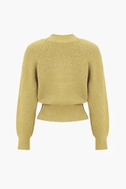 Solid Knit Button V-neck Long Sleeve Cardigan