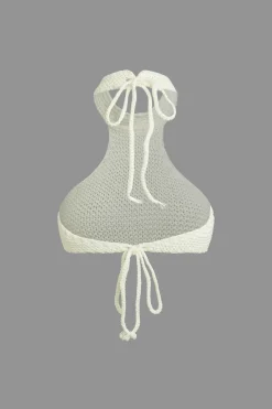 Solid Knit Cut Out Tie-Up Top And Mini Skirt Set