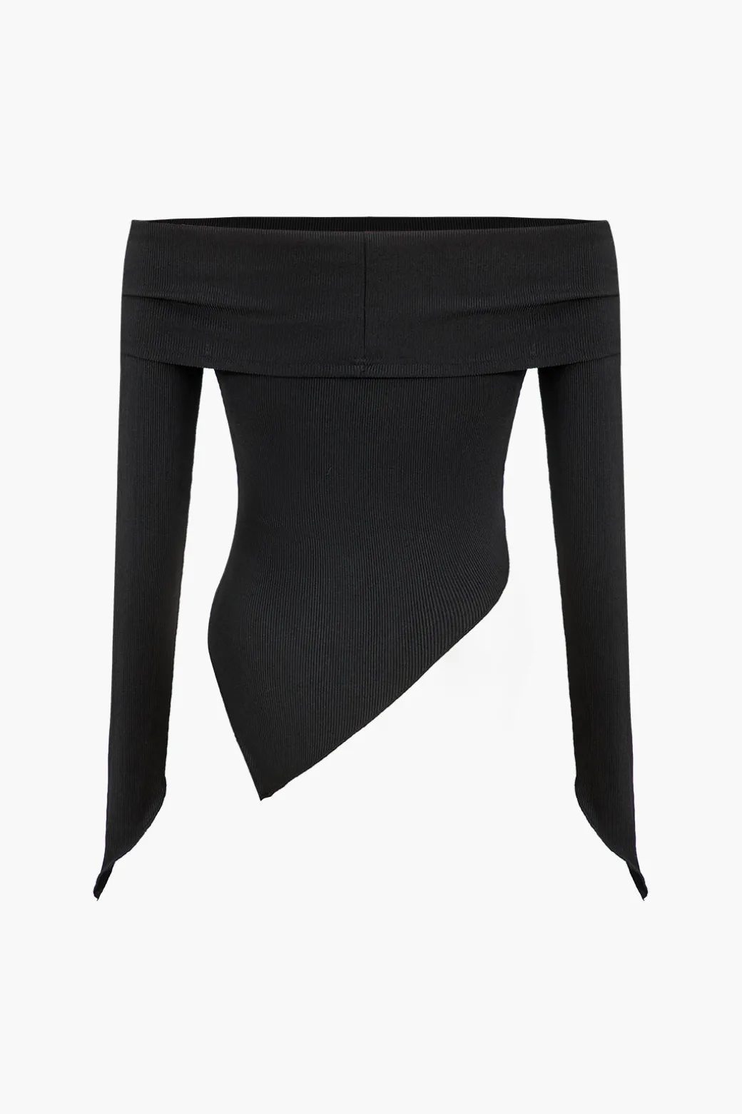 Solid Off Shoulder Top And Trouser Set