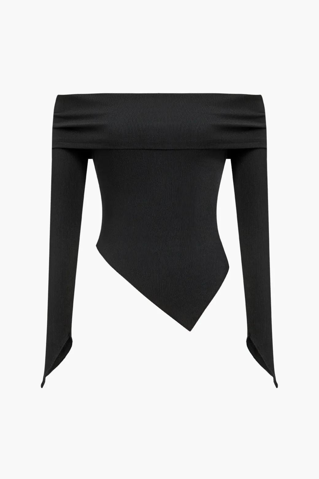 Solid Off Shoulder Top And Trouser Set