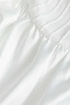 Solid Puff Bell Sleeve Mini Dress