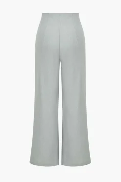 Solid Sleeveless Suit Vest And Pants Set