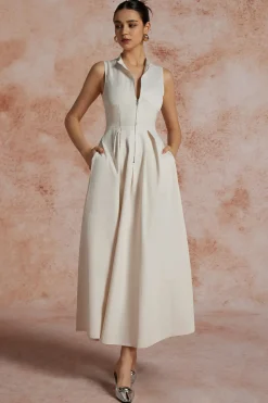 Solid Slipper Maxi Dress