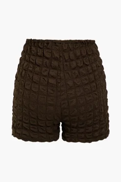 Solid Tie Front Top And Shorts Set