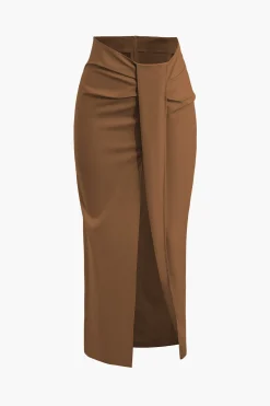 Solid Twist Knot Irregular Skirt