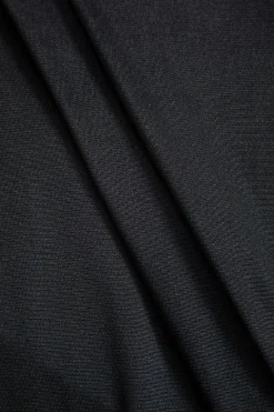 Solid V-Neck Irregular Midi Dress