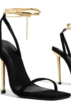 Square Toe Chain High Heels