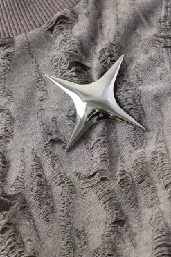 Star Decor Destroyed Tank Top