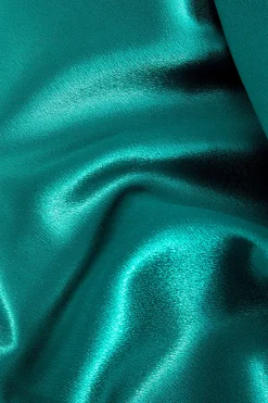Strapless Sequin Slit Gown Maxi Dress