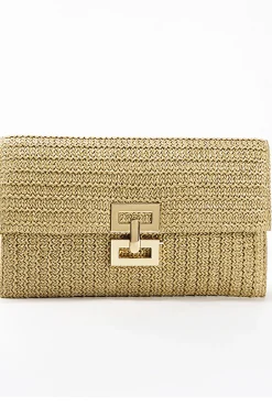 Straw Weave Clutch Bag