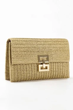 Straw Weave Clutch Bag