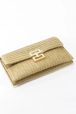 Straw Weave Clutch Bag