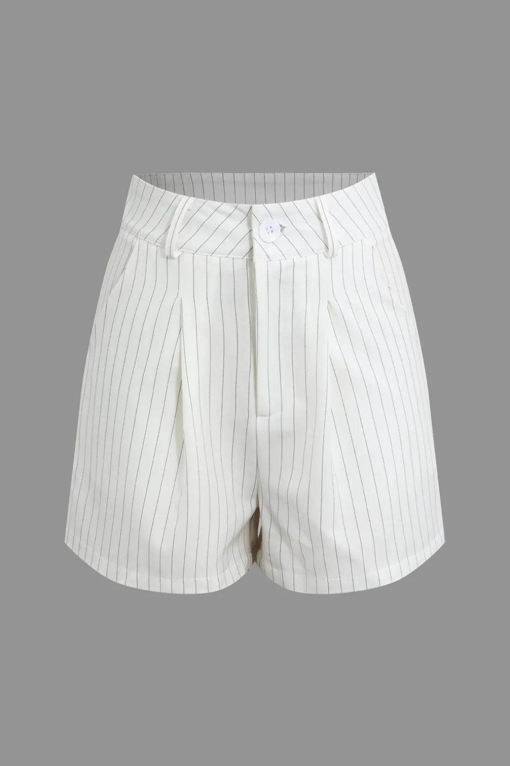 Stripe Print Casual Shorts Set