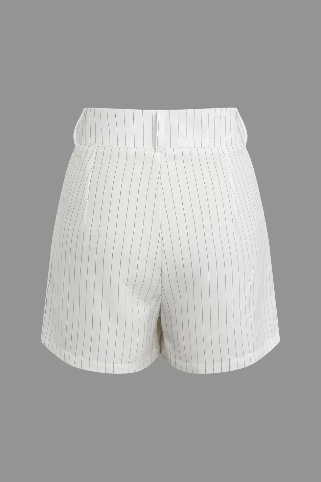 Stripe Print Casual Shorts Set