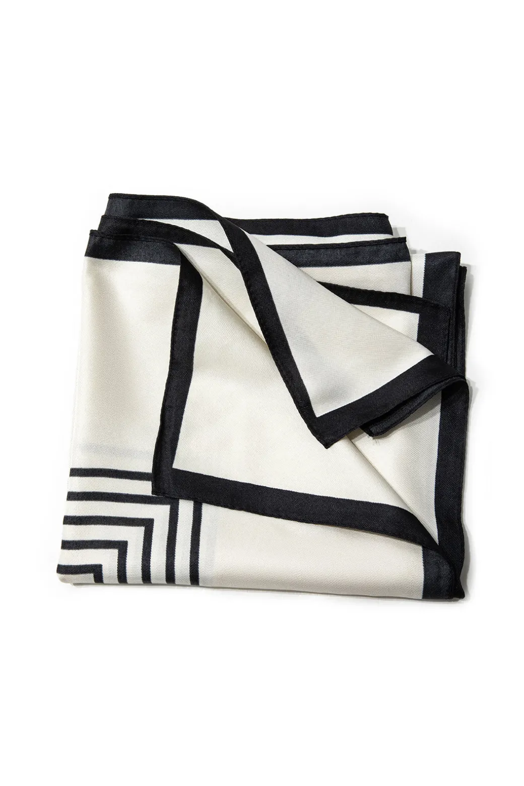 Striped Silk Scarf