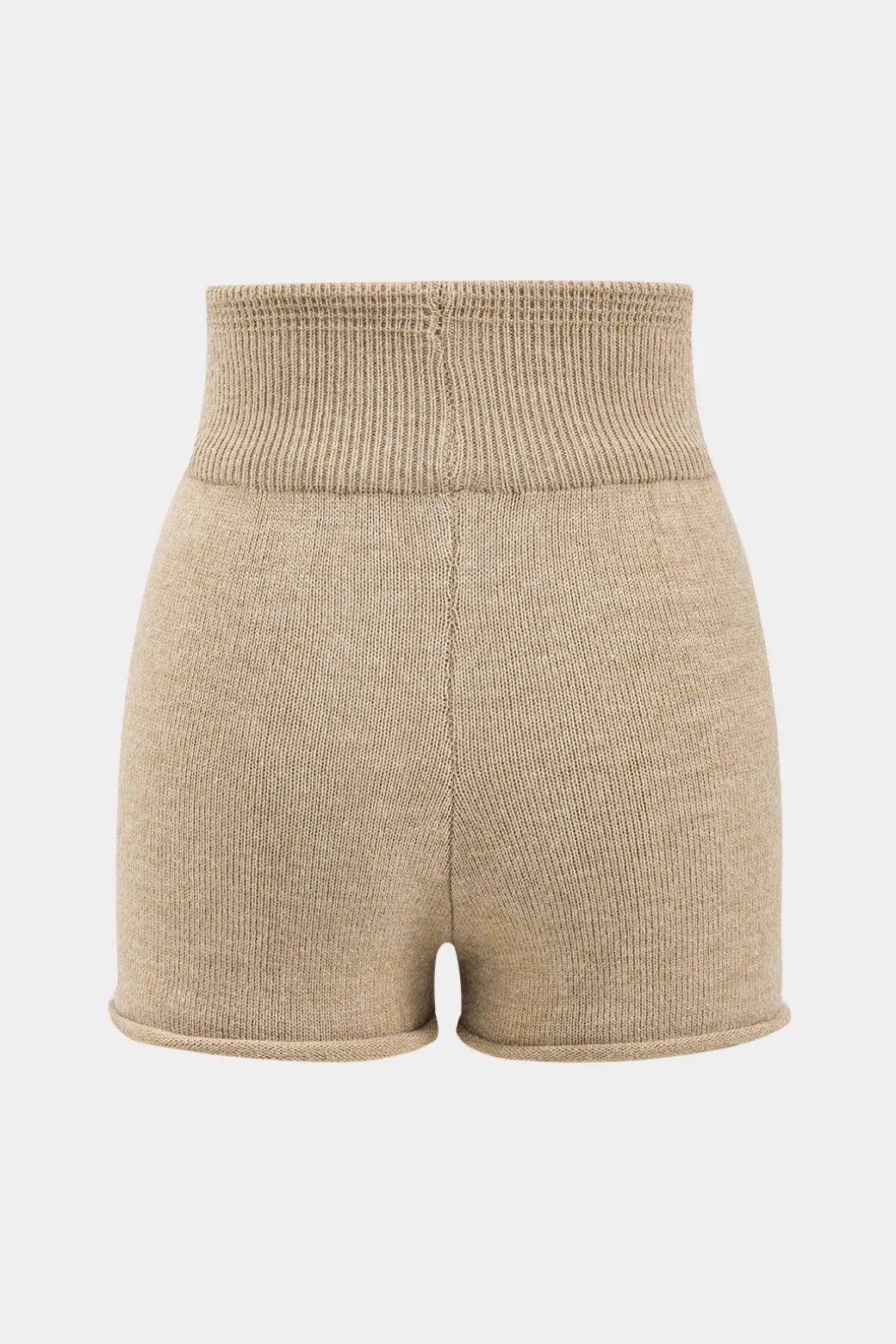 Sweater Boat Neck Gigot Sleeve Top And Shorts Set