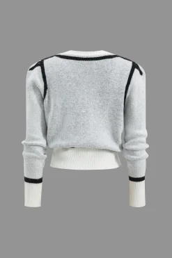 Sweater Button Detail Cardigan