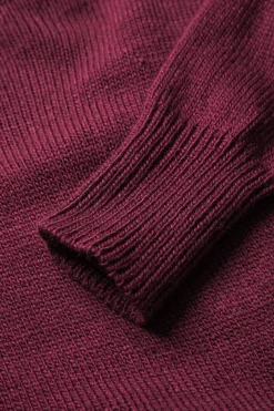 Sweater Fringe Round Neck Long-Sleeve Top