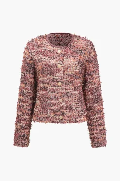 Textured Button Jacket