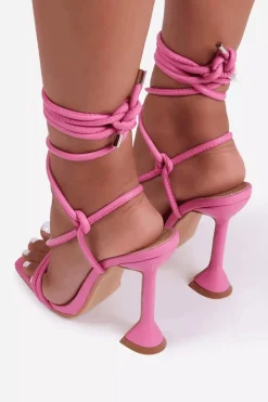 Tie Ankle High Heeled Sandals