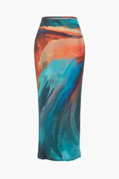 Tie Dye Maxi Skirt