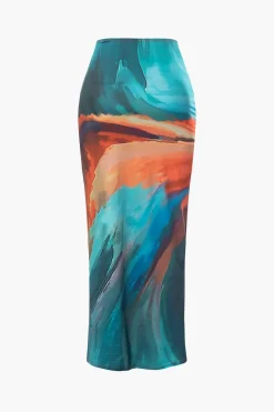 Tie Dye Maxi Skirt