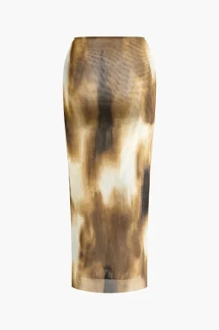 Tie Dye Maxi Skirt