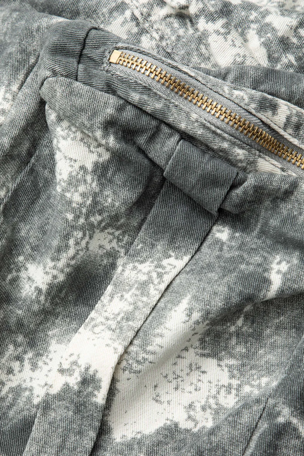Tie Dye Multi Pocket Straight Leg Cargo Jeans