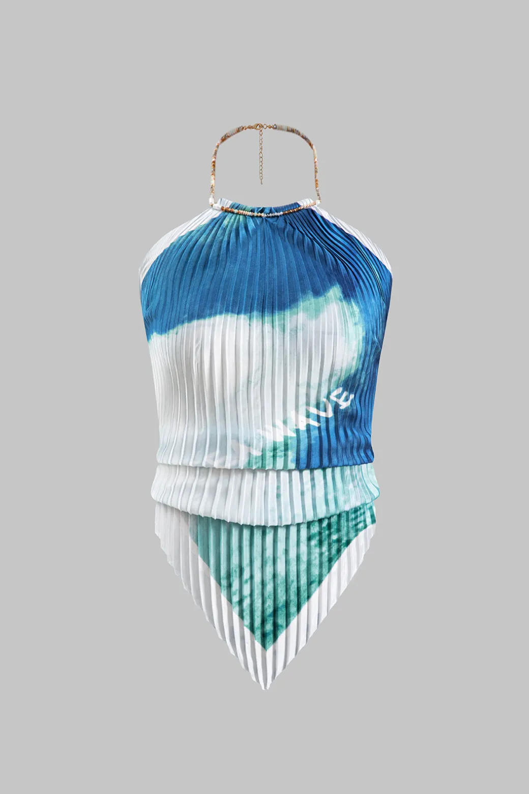 Tie Dye Print Chiffon Cami Top