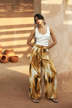 Tie Dye Wide Leg Pants