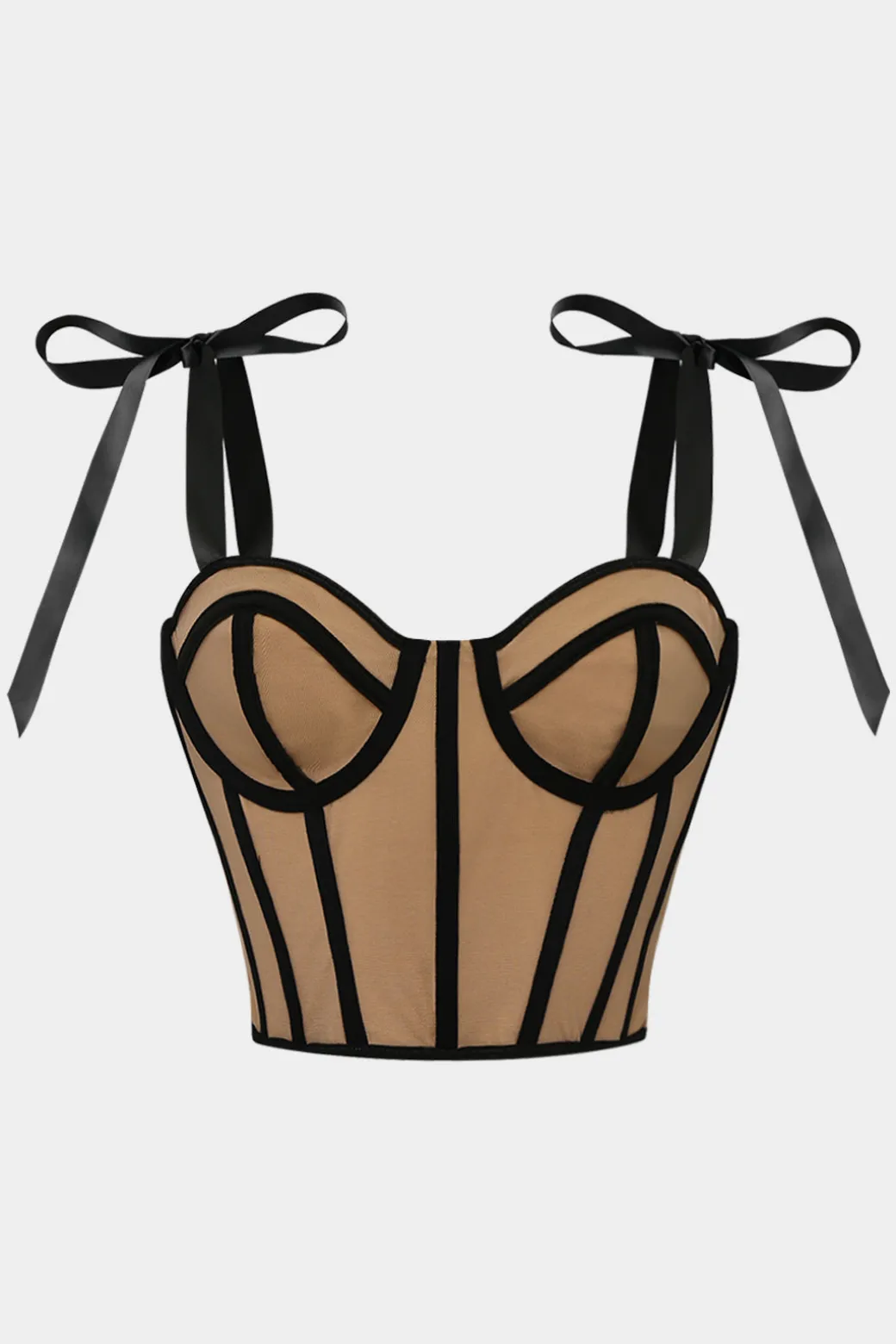 Tie Up Corset Bustier Cami Top