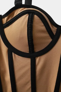 Tie Up Corset Bustier Cami Top
