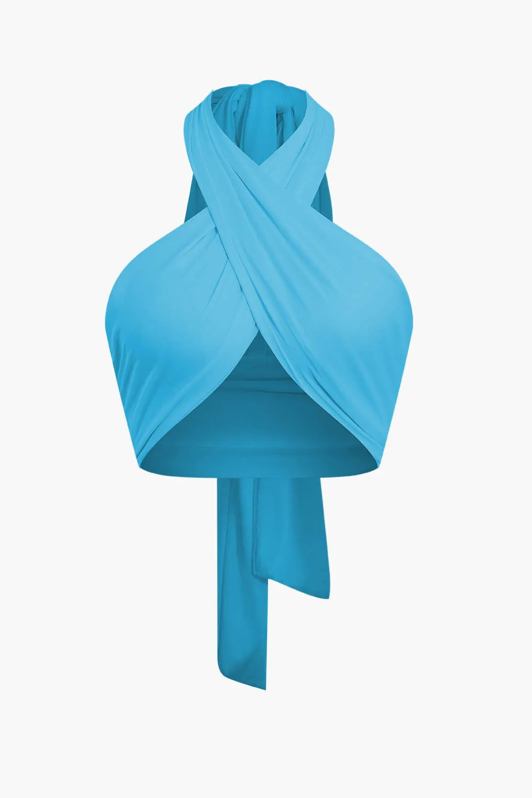 Tie-Back Cross Halter Tank Top