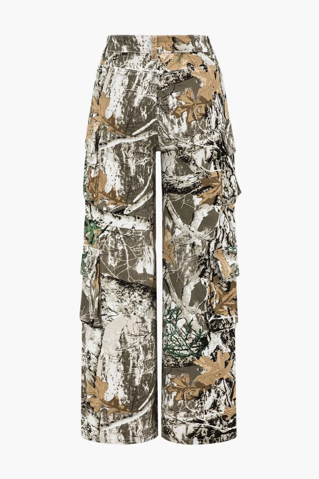 Tree Print Wide Leg Jeans