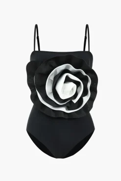 Tummy Control Appliques One-Piece Swimsuit