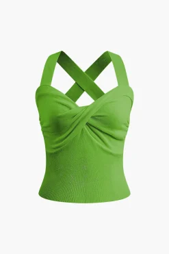 Twist Cross Tank Top