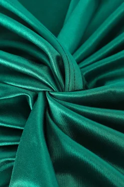 Twist Detail High Slit Midi Skirt