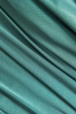 Twist Knot Satin Patchwork Mini Dress