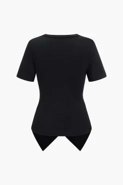 Twist Knot Short Sleeve T-Shirt