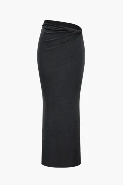 Twist Knot Top And Skirt Set