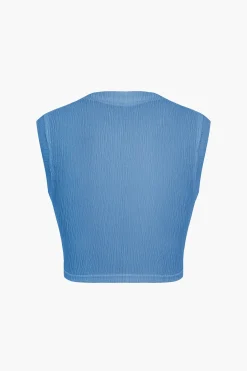 Twist Knot V-Neck Tank Top