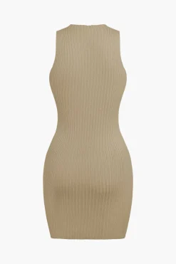 Twist Sleeveless Tank Mini Dress