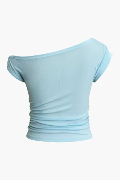 Twisted Asymmetrical Short Sleeve T-shirt