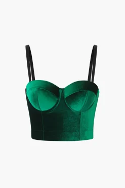 Velvet Bustier Cami Top