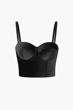 Velvet Bustier Cami Top