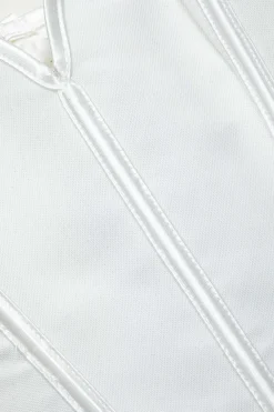 V-Hem Tie Back Corset Corset Top