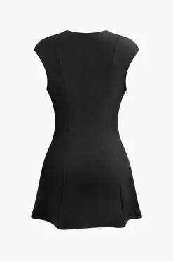V-neck Mini Dress