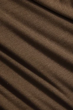V-Neck Ruched Long-Sleeve Top