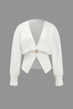 V-neck Sweater Cardigan