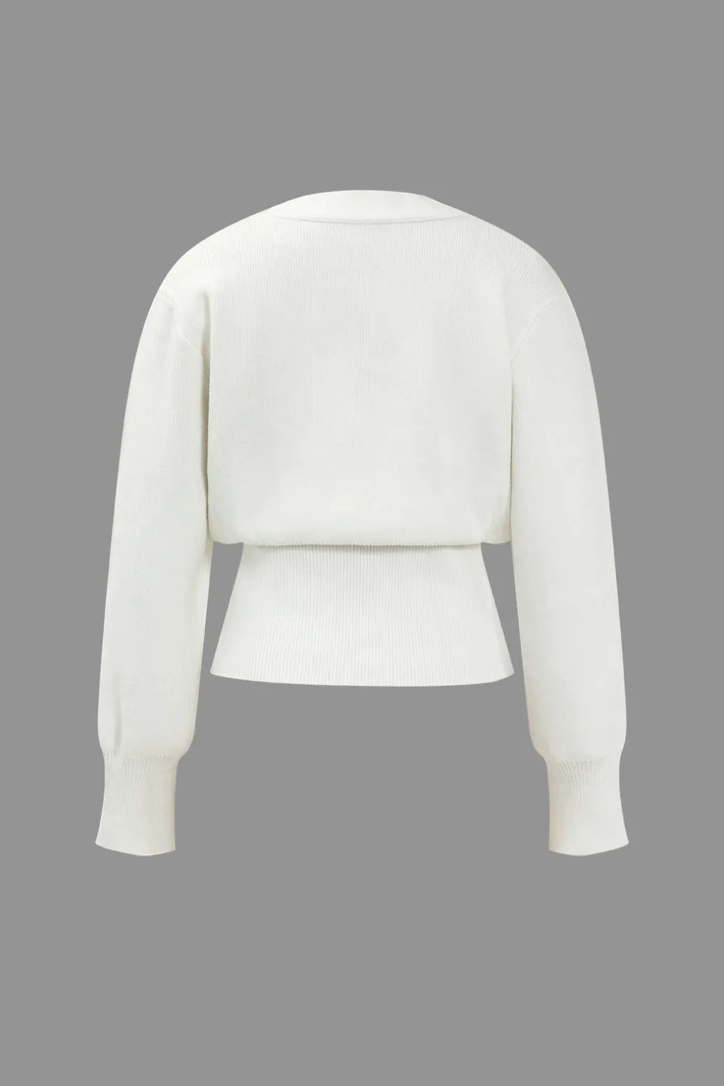 V-neck Sweater Cardigan